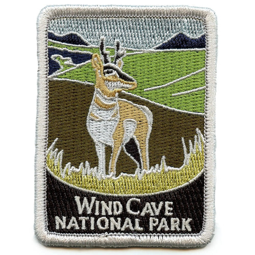 Wind Cave National Park Patch South Dakota Souvenir Embroidered Iron-On