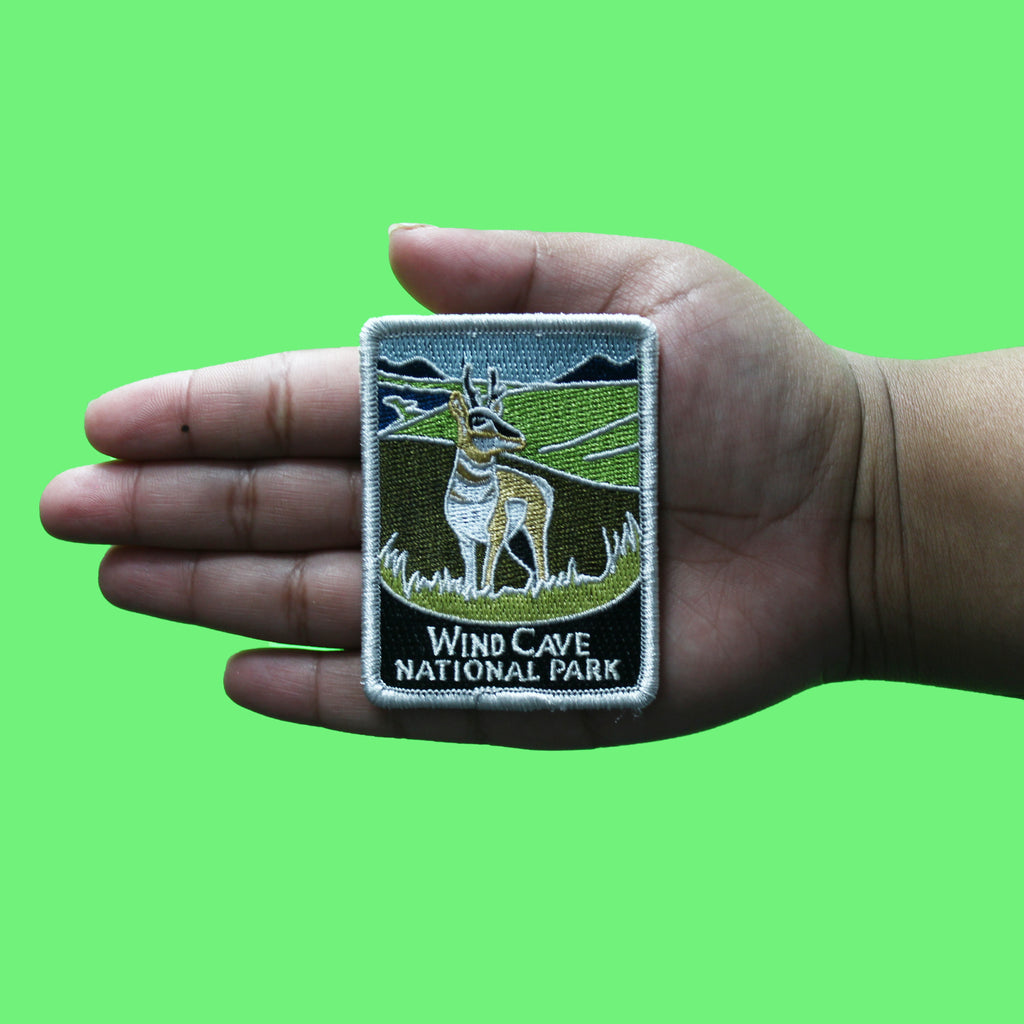 Wind Cave National Park Patch South Dakota Souvenir Embroidered Iron-On