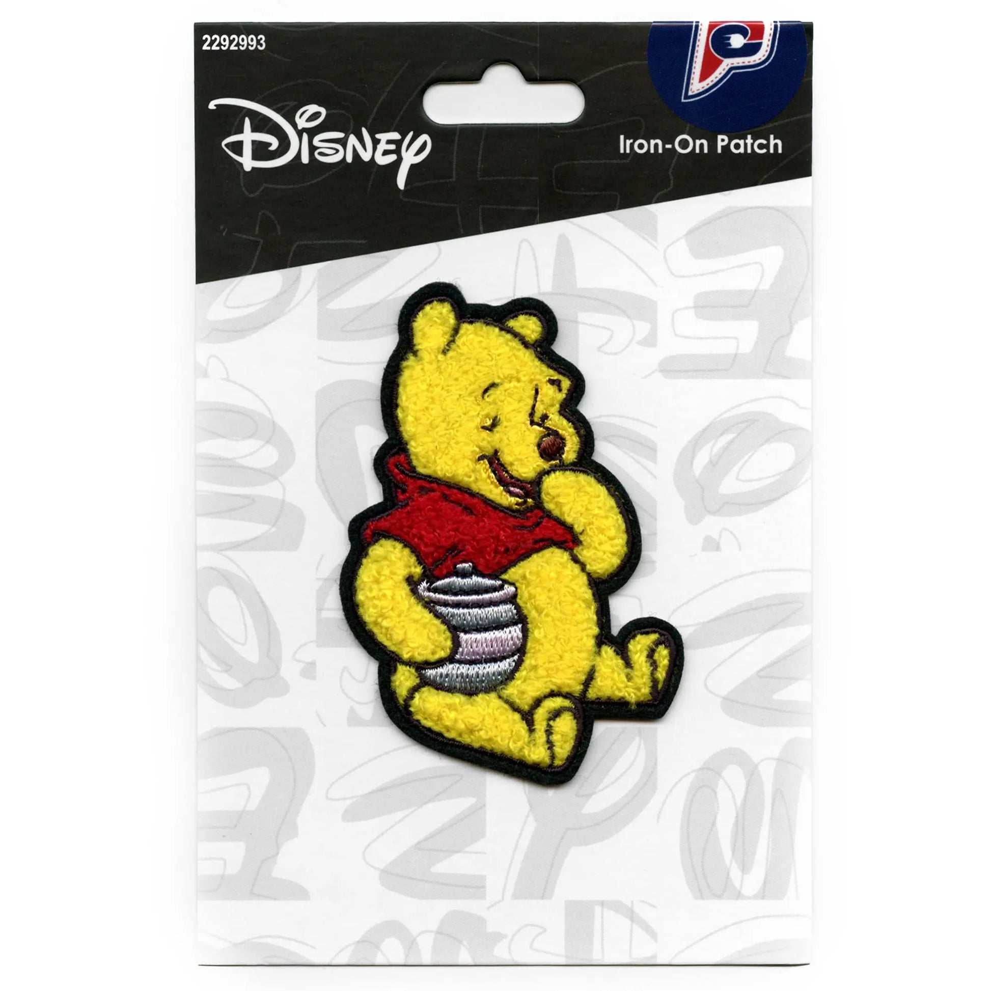 Winnie The Pooh Eating Honey Patch Disney Kids Chenille Iron on