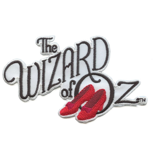 Wizard Of Oz Patch Glitter Shoe Logo Embroidered Iron On