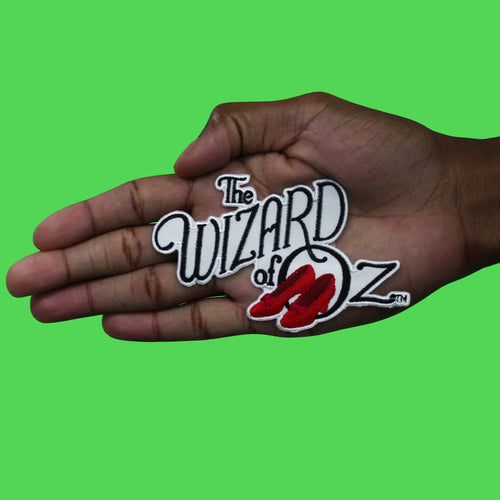 Wizard Of Oz Patch Glitter Shoe Logo Embroidered Iron On