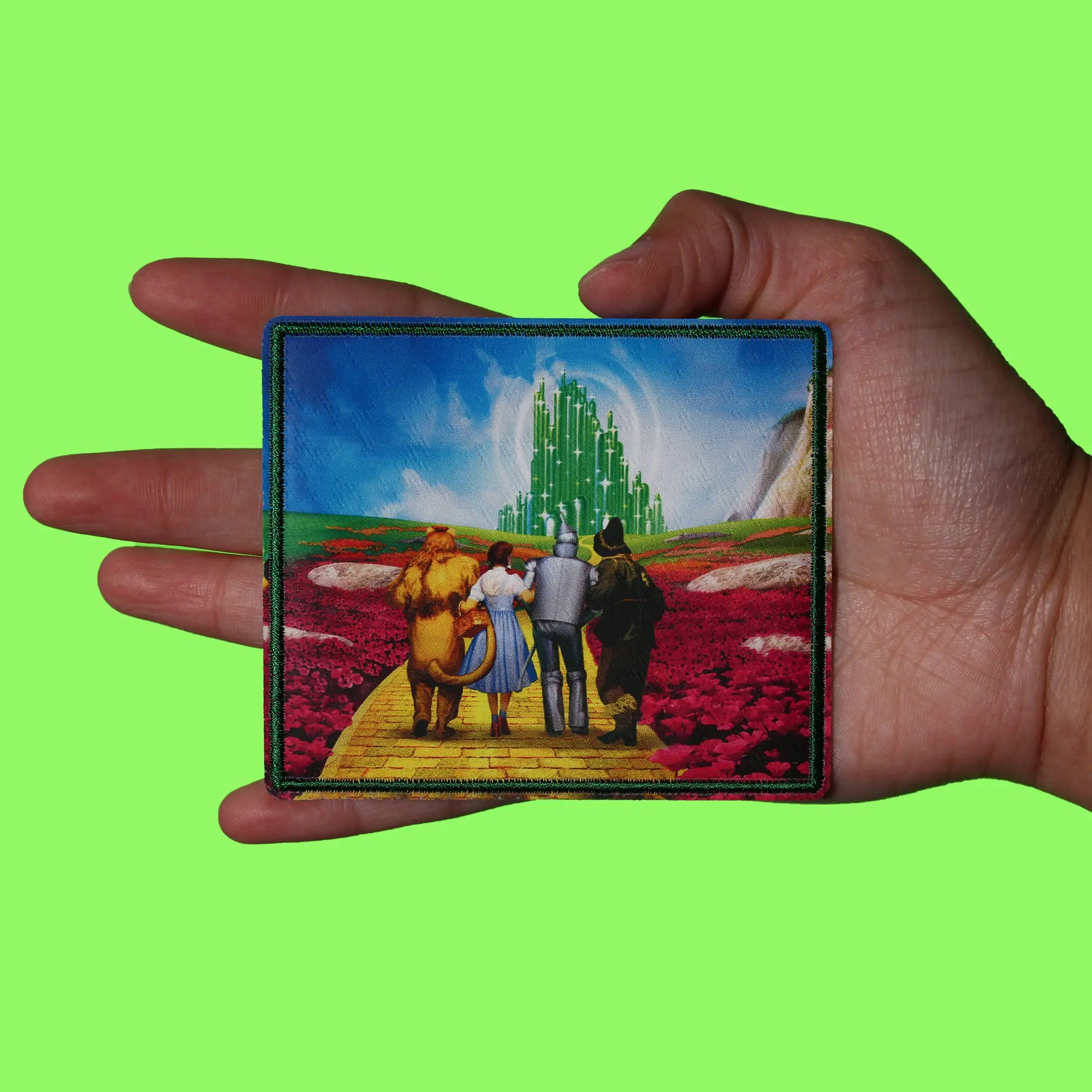 Wizard Of Oz Portrait Patch Follow The Yellow Brick Road Sublimated Iron on