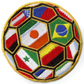 Worldwide Soccer Sport Patch Travel Fan Flags Embroidered Iron On