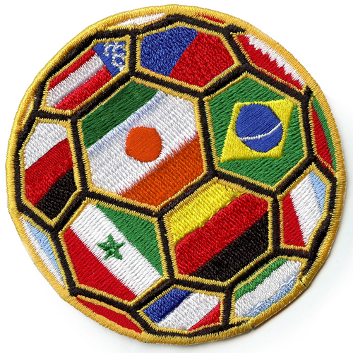 Worldwide Soccer Sport Patch Travel Fan Flags Embroidered Iron On