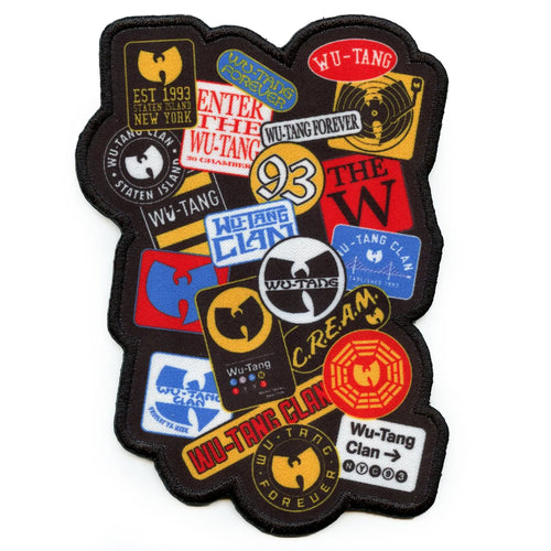 Wu-Tang Clan Badges Patch New York Rap Group Sublimated Iron On