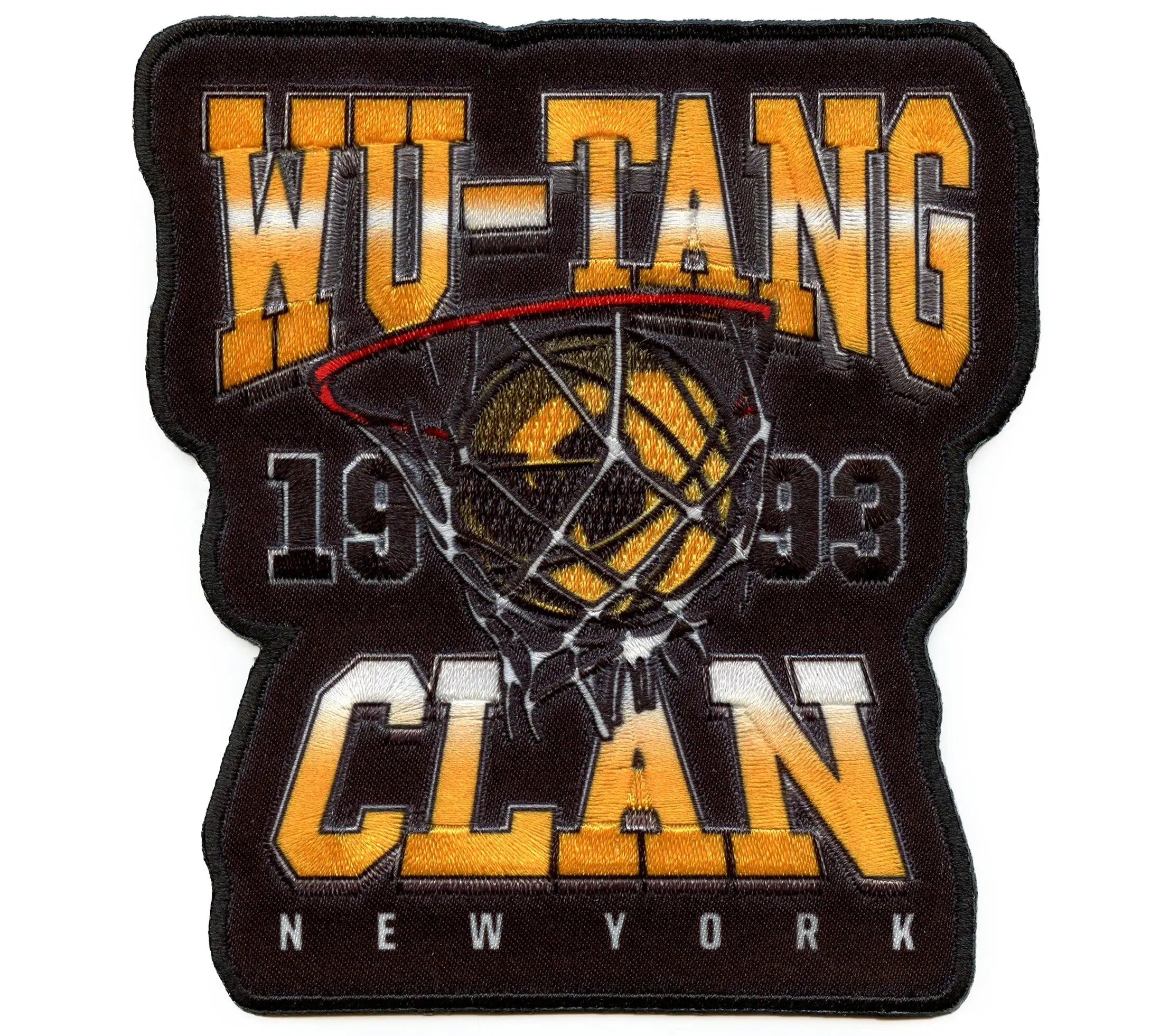 Wu-Tang Clan Hoop New York 1993 Patch Music Rap Group Embroidered Iron On