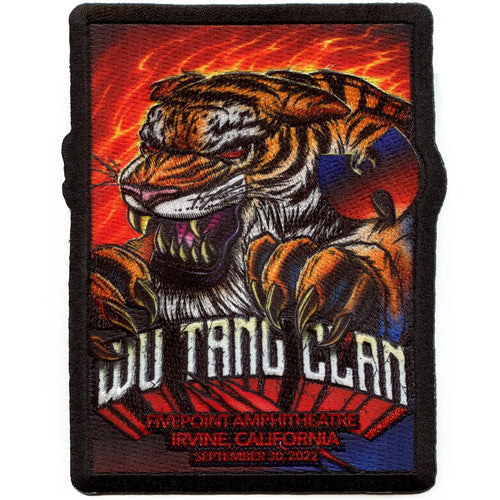 Wu-Tang Clan Irvine California Patch Music Rap Group Sublimated Embroidered Iron On