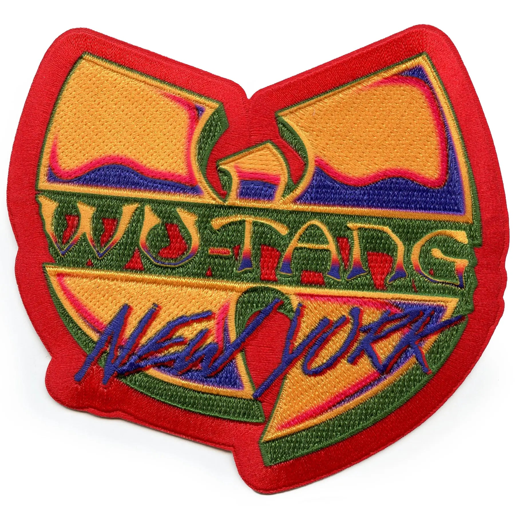 Wu-Tang Clan Music Patch New York Logo Red Sublimated Embroidered Iron On