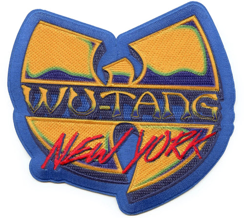 Wu-Tang Clan New York Logo Blue Patch Music Rap Group Sublimated Embroidered Iron On