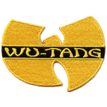 Wu Tang Clan Music Patch Hip Hop Yellow Logo Embroidered Iron On