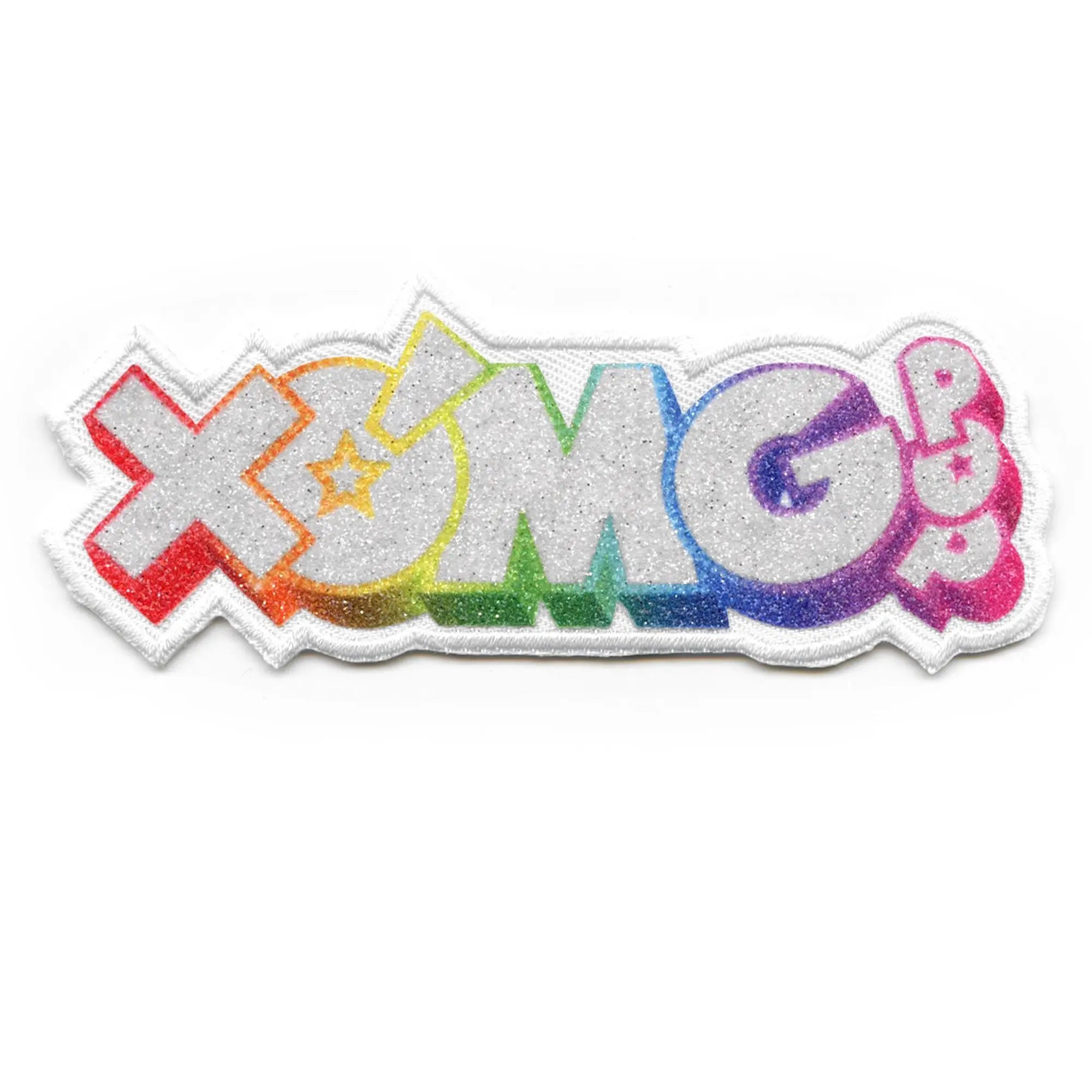 XOMG Pop Glitter Logo Patch Dance Girls Applique Iron On