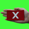 X Means No Patch Korean Survival Game Embroidered Iron On