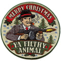 Ya Filthy Animal Patch Comedy Christmas Movie Embroidered Iron On