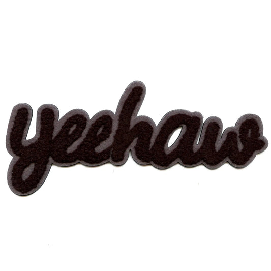 Yeehaw Cursive Script Patch Western Country Cowboy Chenille Iron On