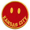 Kansas City Smiley Face Patch Red/Yellow ALT Emoji Embroidered Iron on