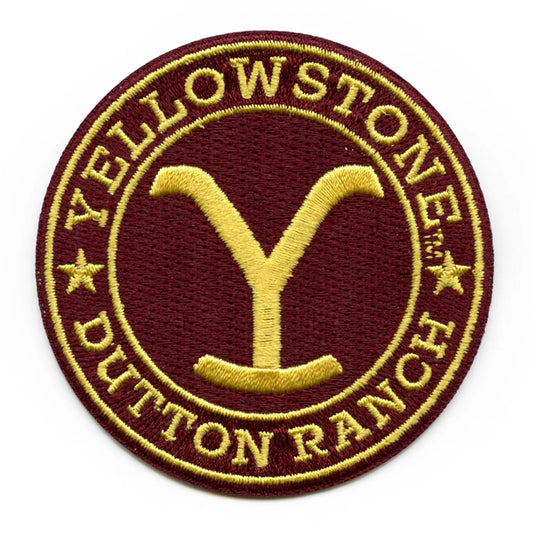 Yellowstone Dutton Ranch Patch Western Montana Mountains Embroidered Iron On