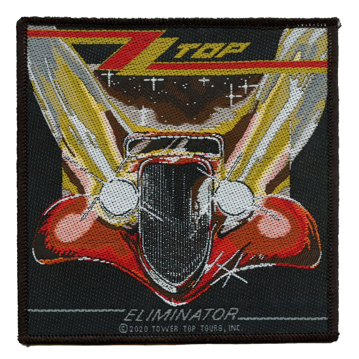 ZZ Top Eliminator Patch Classic Rock Band Woven Sew On