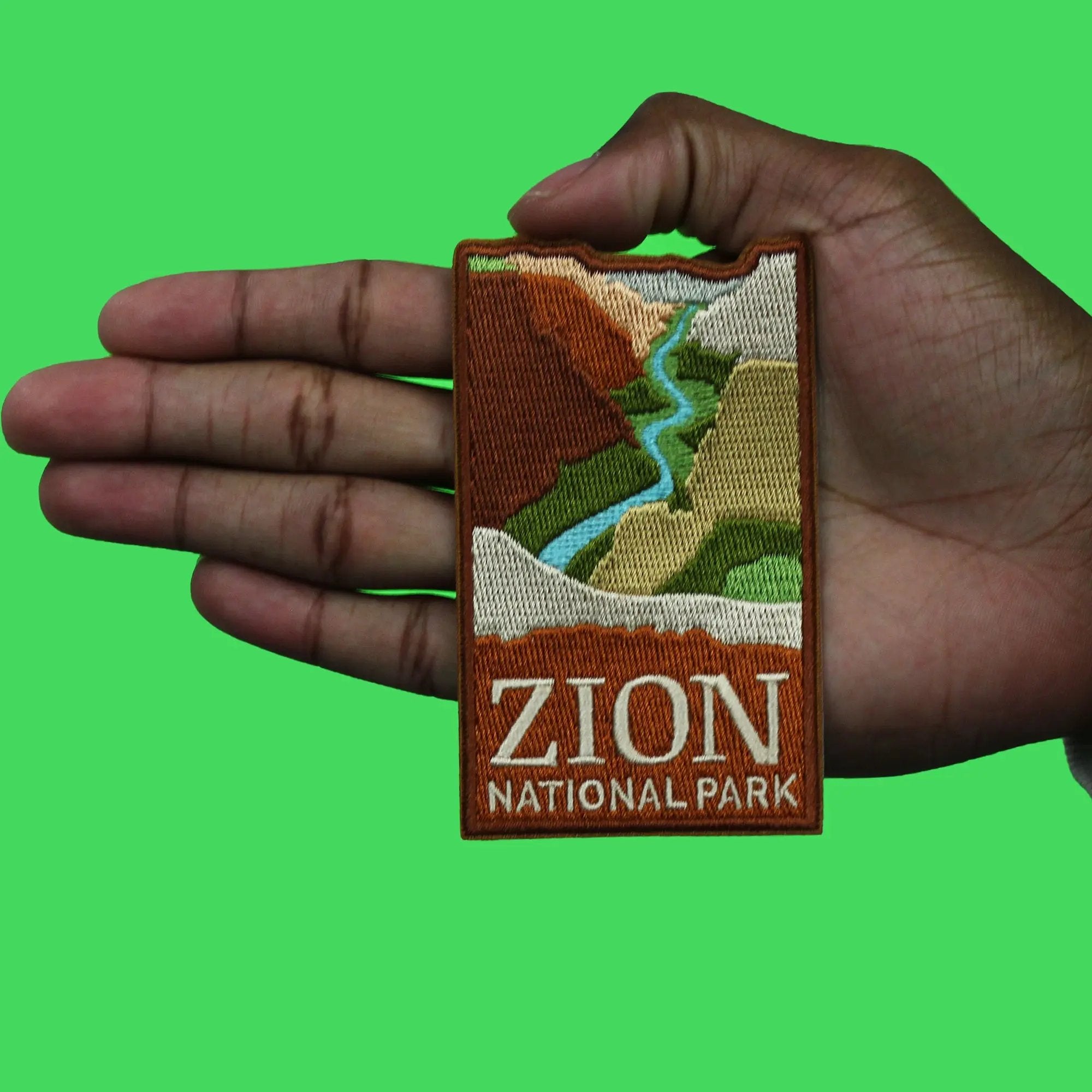 Zion Canyon Travel Patch National Park Embroidered Iron On