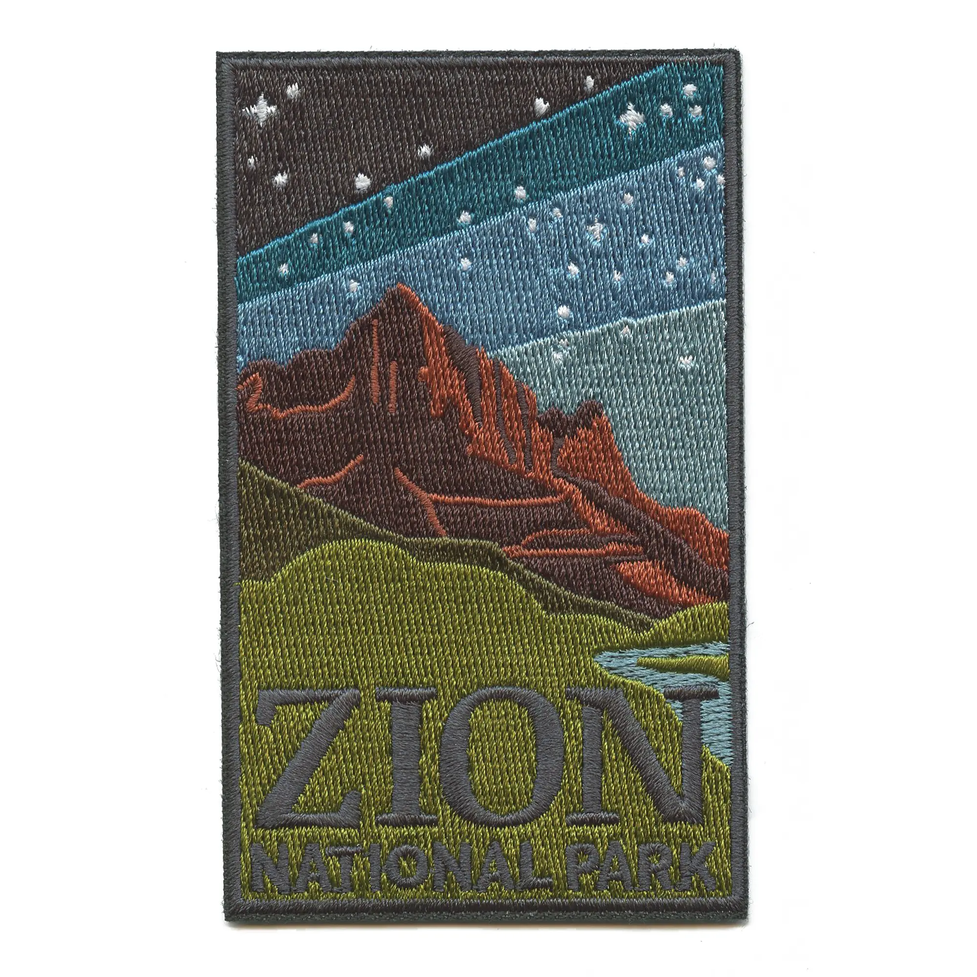 Zion National Park Dark Sky Travel Patch National Park Embroidered Iron On
