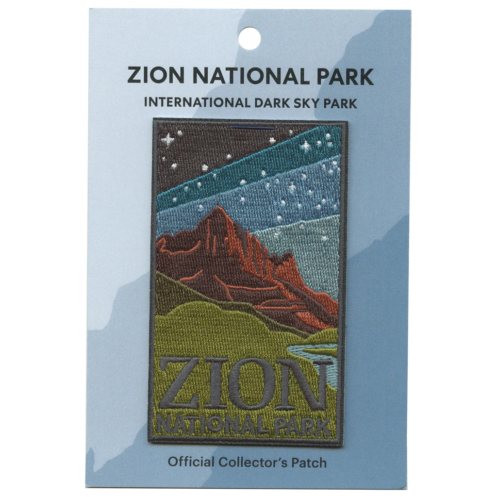 Zion National Park Dark Sky Travel Patch National Park Embroidered Iron On