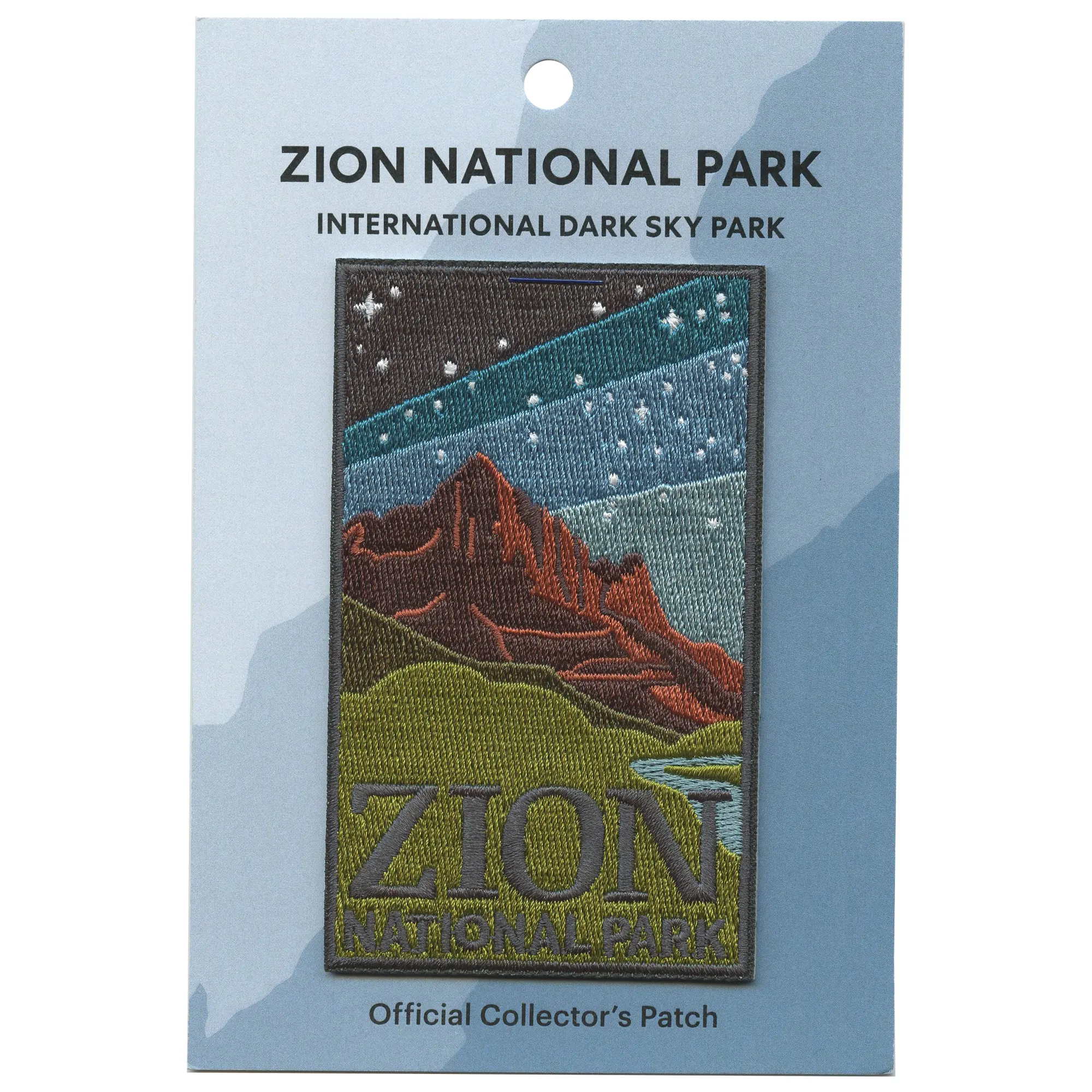 Zion National Park Dark Sky Travel Patch National Park Embroidered Iron On