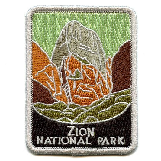 Zion National Park Patch  Utah Nature Preserve Embroidered Iron On