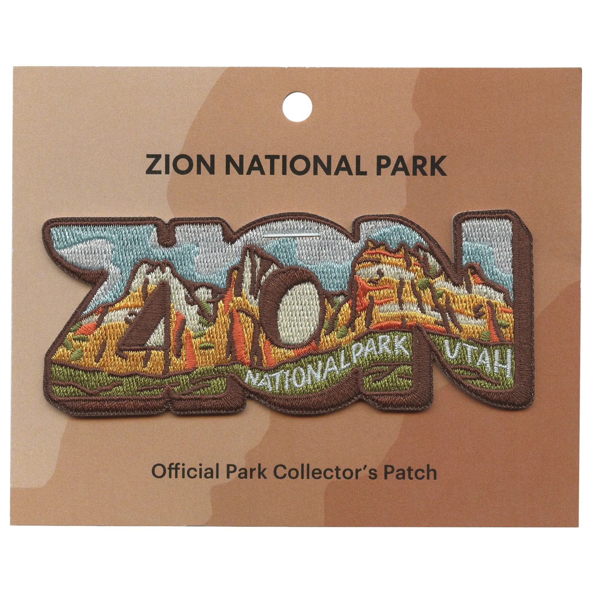 Zion Word Travel Patch National Park Embroidered Iron On
