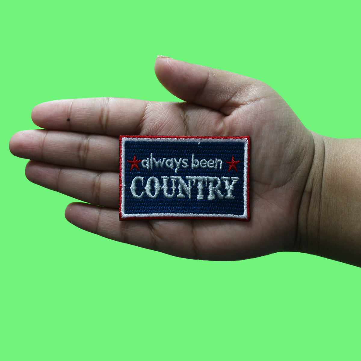 Always Been Country Patch Stars American Western Pride Embroidery Iron On