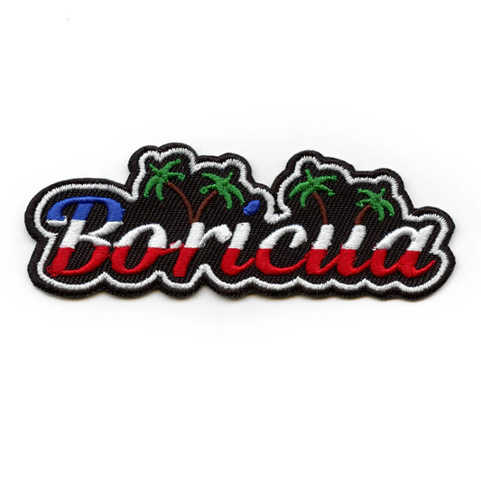 Boricua Puerto Rico Patch Culture Name Embroidered Iron On