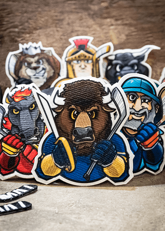 eric poole hockey mascots iron on patches
