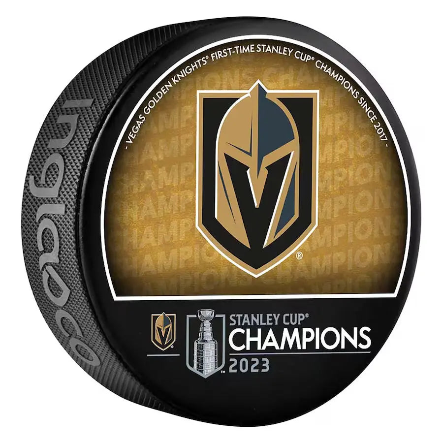 2023 NHL Stanley Cup Final Champions Las Vegas Golden Knights Souvenir Puck