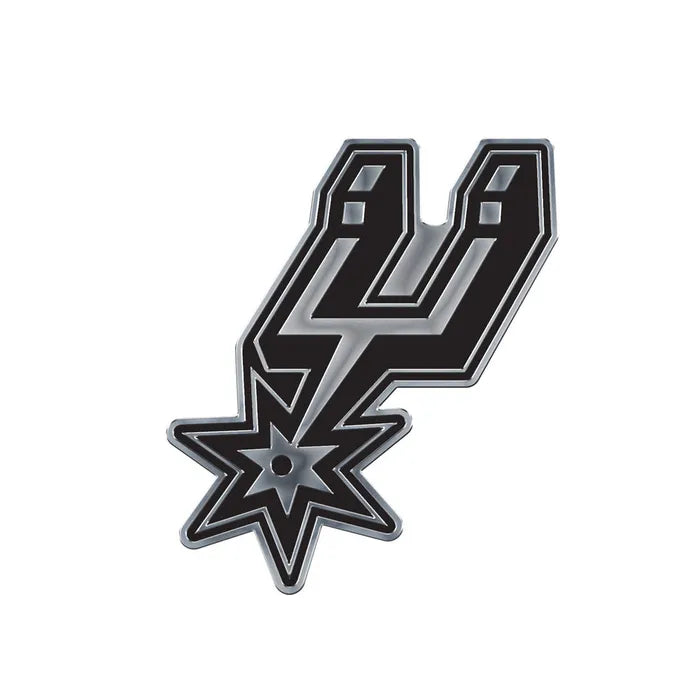 Emblème en métal solide de San Antonio Spurs Chrome Auto
