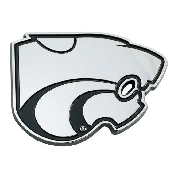 Kansas State Wildcats Premium Solid Metal Chrome Plated Car Auto Emblem