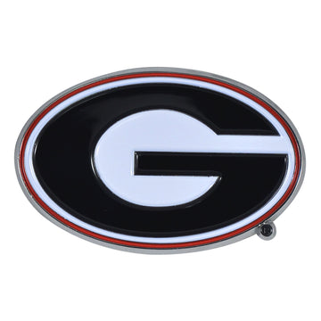 Georgia Bulldogs Solid Metal Color Emblem 