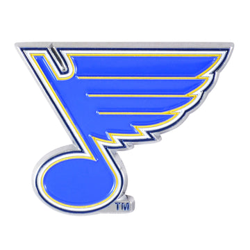 St. Louis Blues Solid Metal Color Emblem 