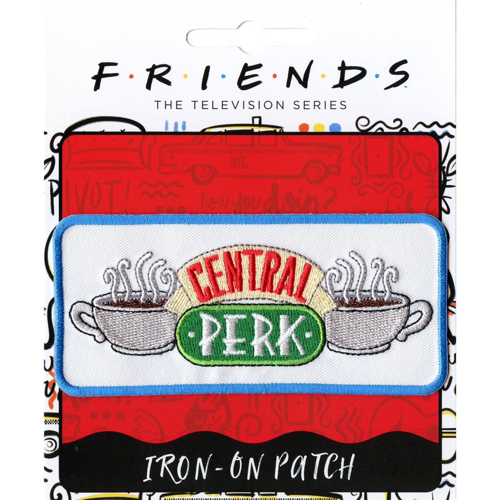 Friends Central Perk Embroidered Iron On Patch 