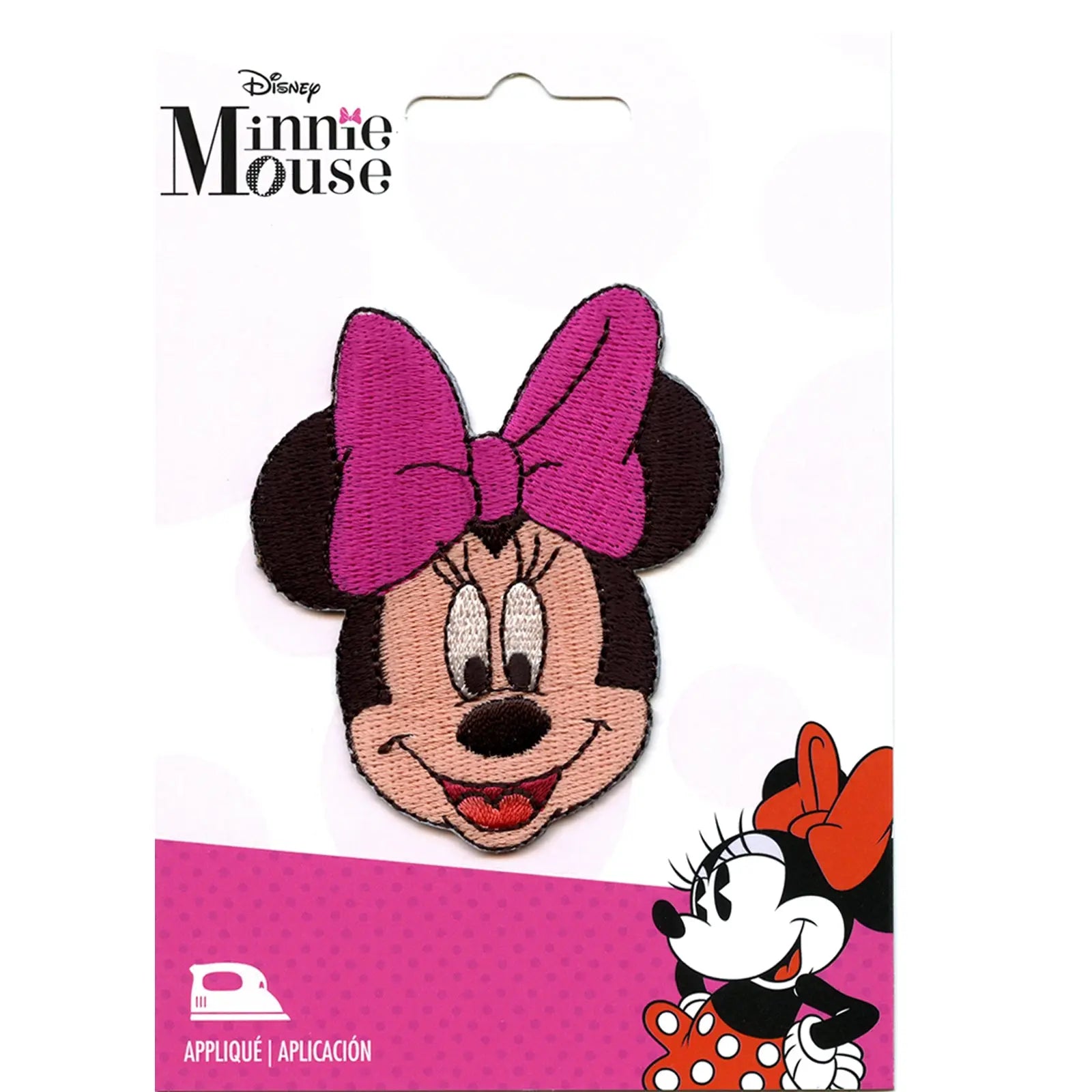 Disney Minnie Mouse Pink Bow Iron on Embroidered Patch – Patch