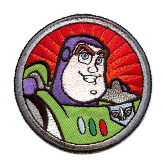 Disney Pixar Toy Story Buzz Light Year Round Embroidered Applique Patch 