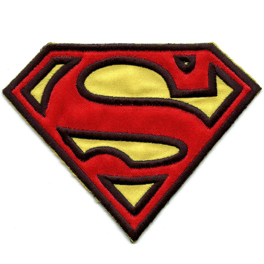 Dc Comics Superman Logo Iron on Embroidered Applique Patch - Medium 