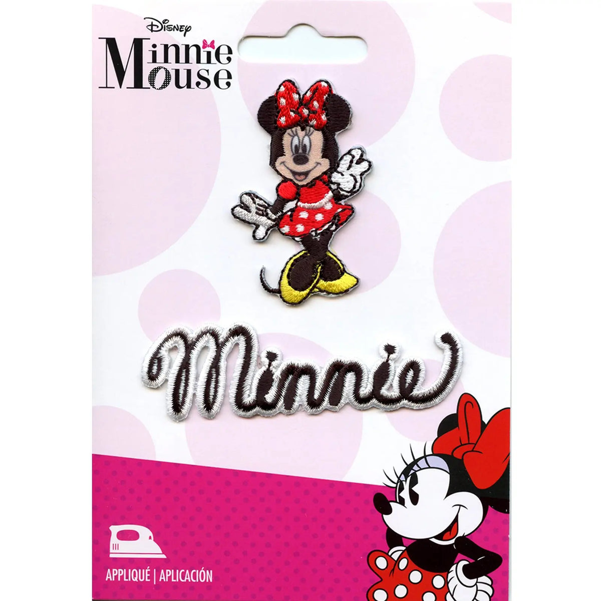 Minnie Script Disney Minnie Mouse With Script Iron on Embroidered Patch – Patch ...