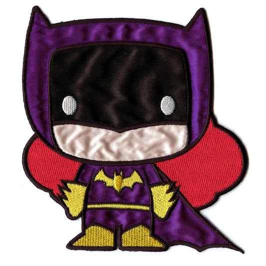 DC Comics Purple Batgirl Emoji Embroidered Iron on Applique Patch 