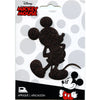 Disney Mickey Mouse Black Shimmer Iron on Applique Patch 