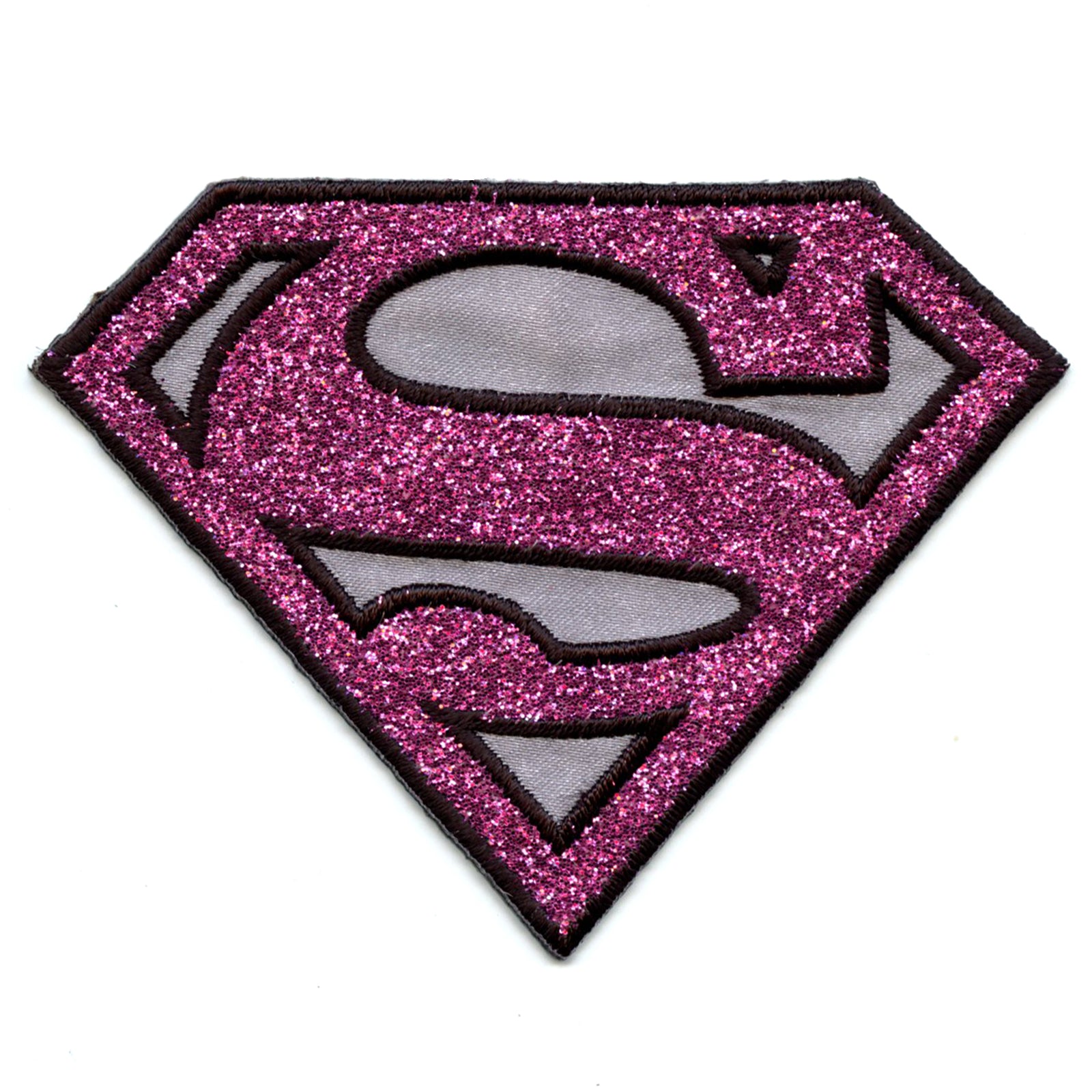 Dc Comics Supergirl Pink Shimmer Iron on Applique Patch - Medium 