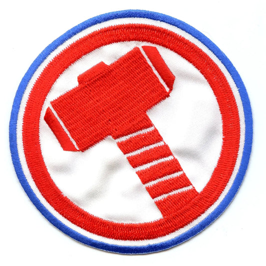 Marvel Avengers Thor's Hammer Logo Iron on Applique Patch 