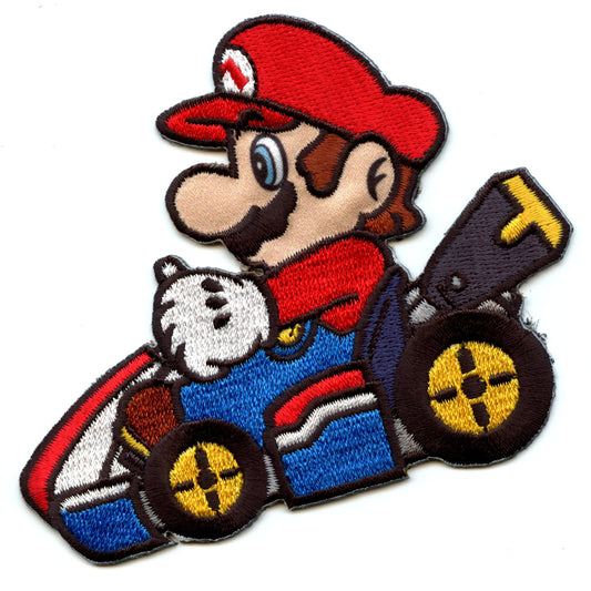 Nintendo Super Mario Kart Racekart Iron On Patch 