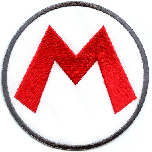 Nintendo Super Mario Game "M" Iron On Patch 