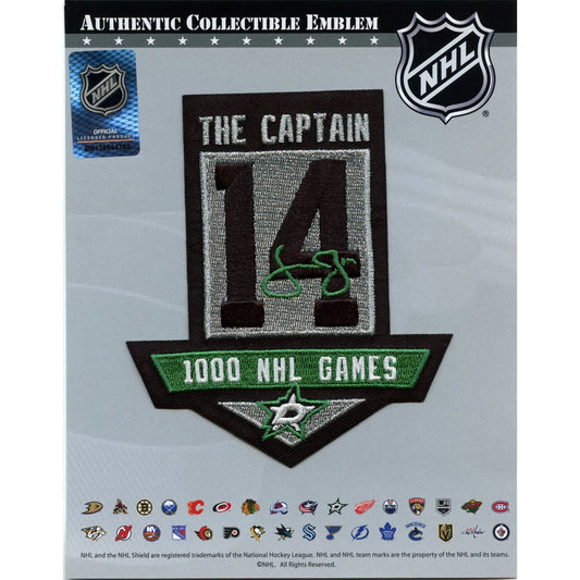 2023 Dallas Stars Jamie Benn 1000th NHL Game Ceremony Jersey Patch (The Captain)