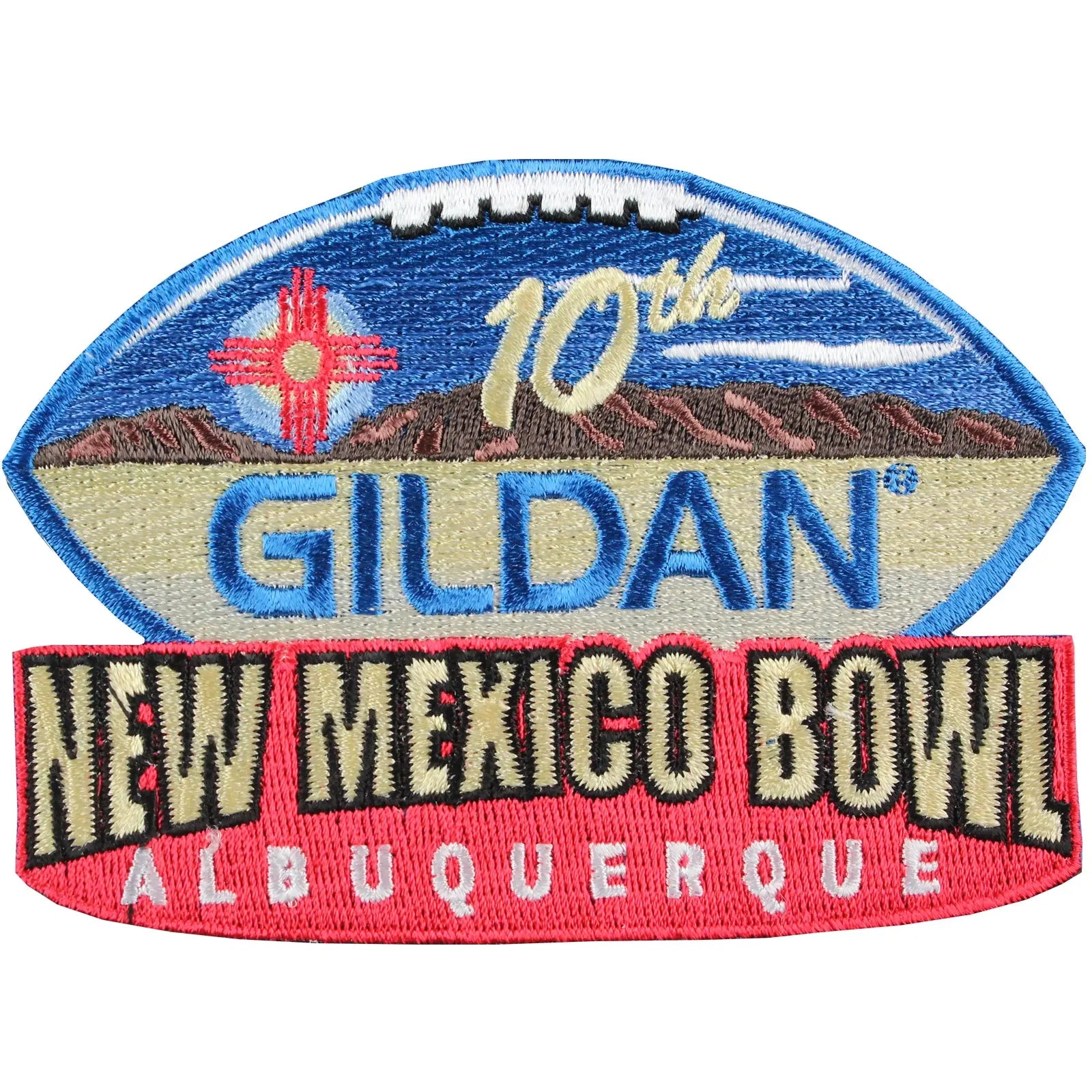 2015 Gildan New Mexico 10th Annual Bowl Game Patch in Albuquerque Arizona vs New Mexico 