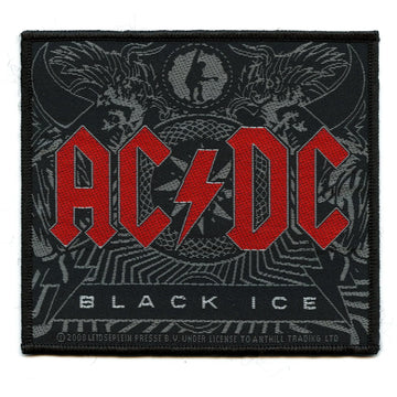2008 ACDC Black Ice Woven Sew On Patch 