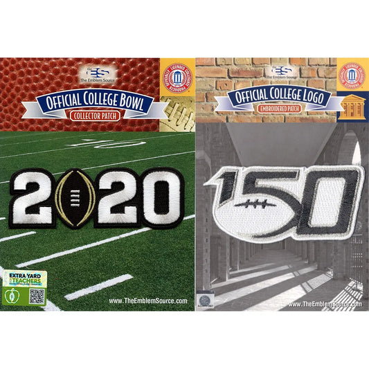 2020 College Playoff & College Football 150th Anniversary Jersey Patch LSU Clemson 